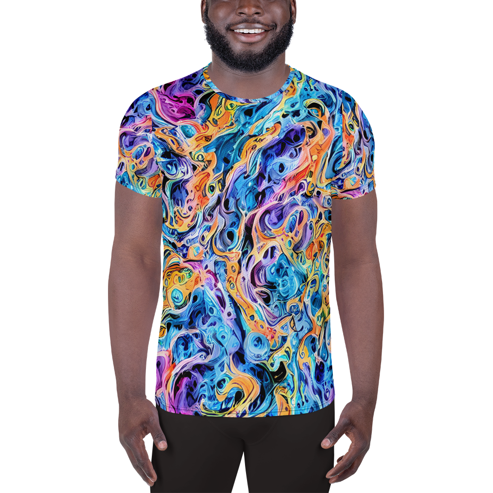 Men's Athletic T-Shirt - Rococo Vortex