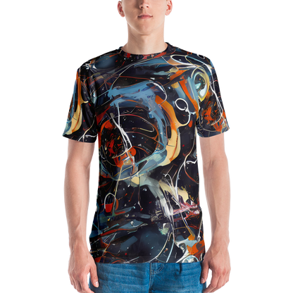 Men's Crew Neck T-Shirt - Neo-Splash Labyrinth