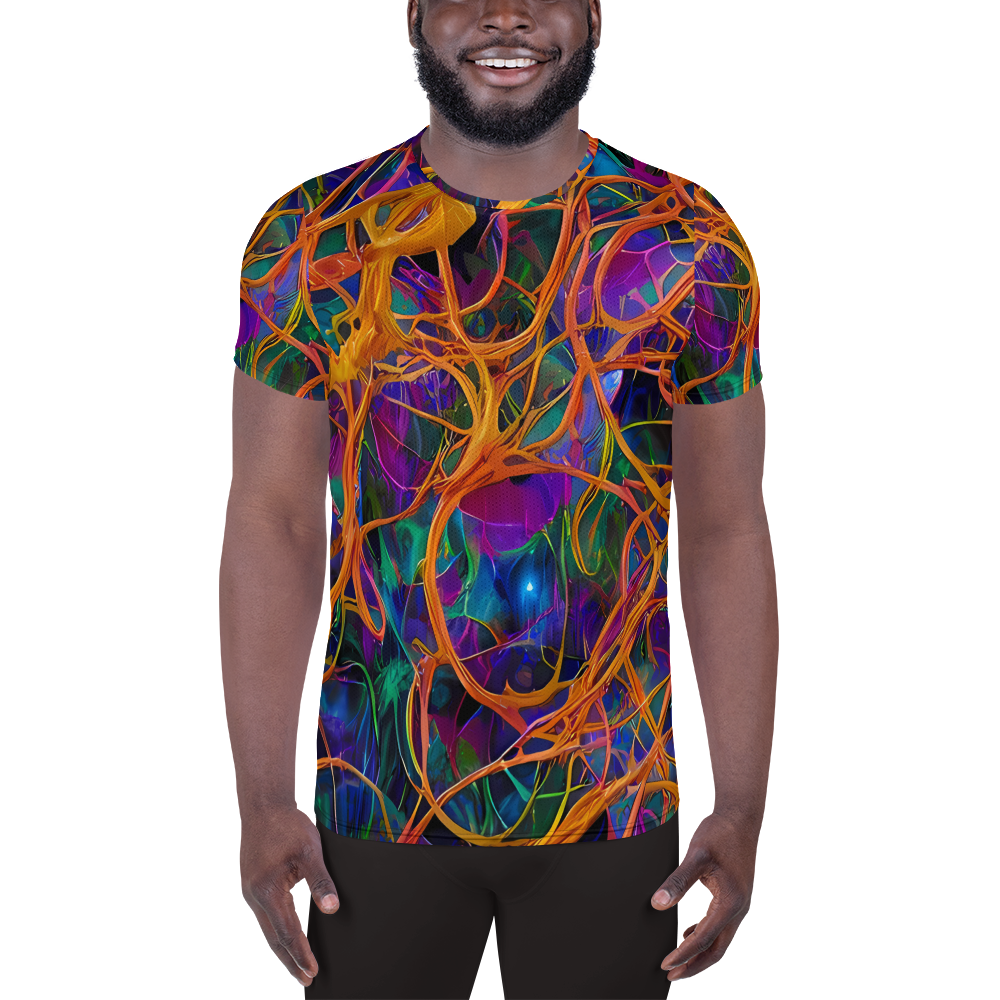 Men's Athletic T-Shirt - Spectral Weave