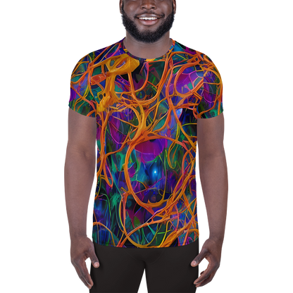 Men's Athletic T-Shirt - Spectral Weave