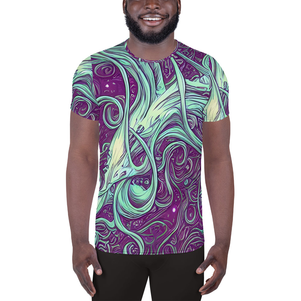 Men's Athletic T-Shirt - Temple Swirls