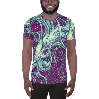 Men's Athletic T-Shirt - Temple Swirls