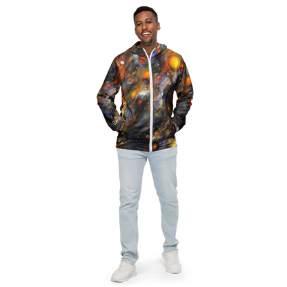 Men's Windbreaker - Brushstroke Blaze