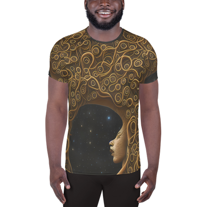 Men's Athletic T-Shirt - Ethereal Coils