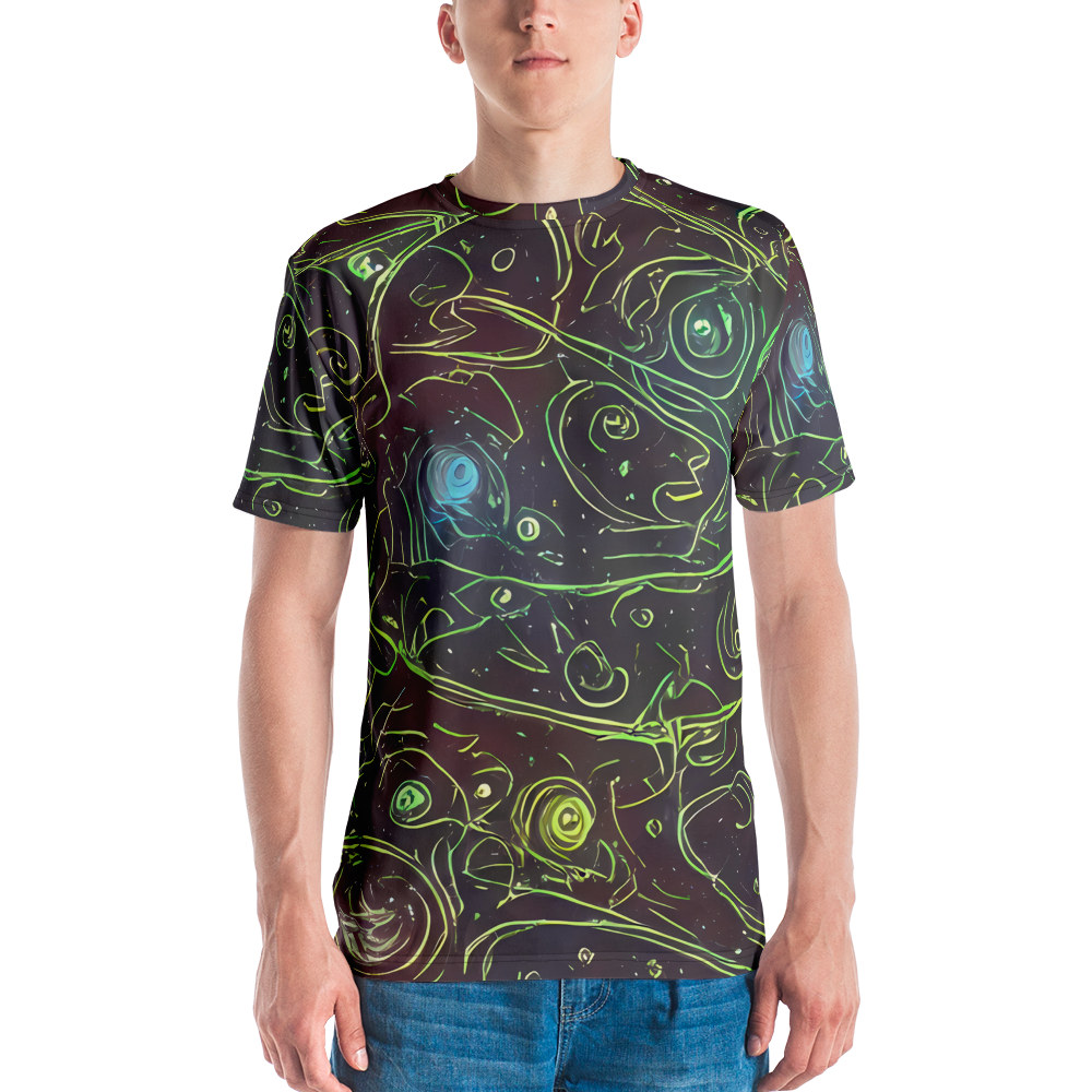 Men's Crew Neck T-Shirt - Starfield Scrolls