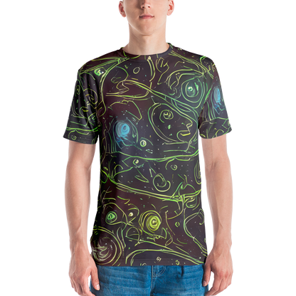 Men's Crew Neck T-Shirt - Starfield Scrolls