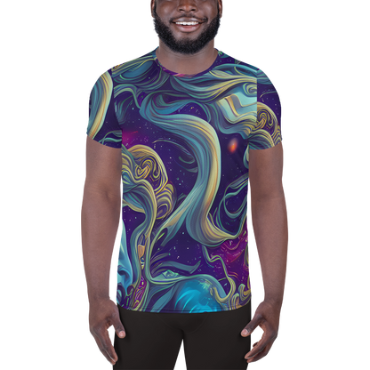 Men's Athletic T-Shirt - Stellar Waves