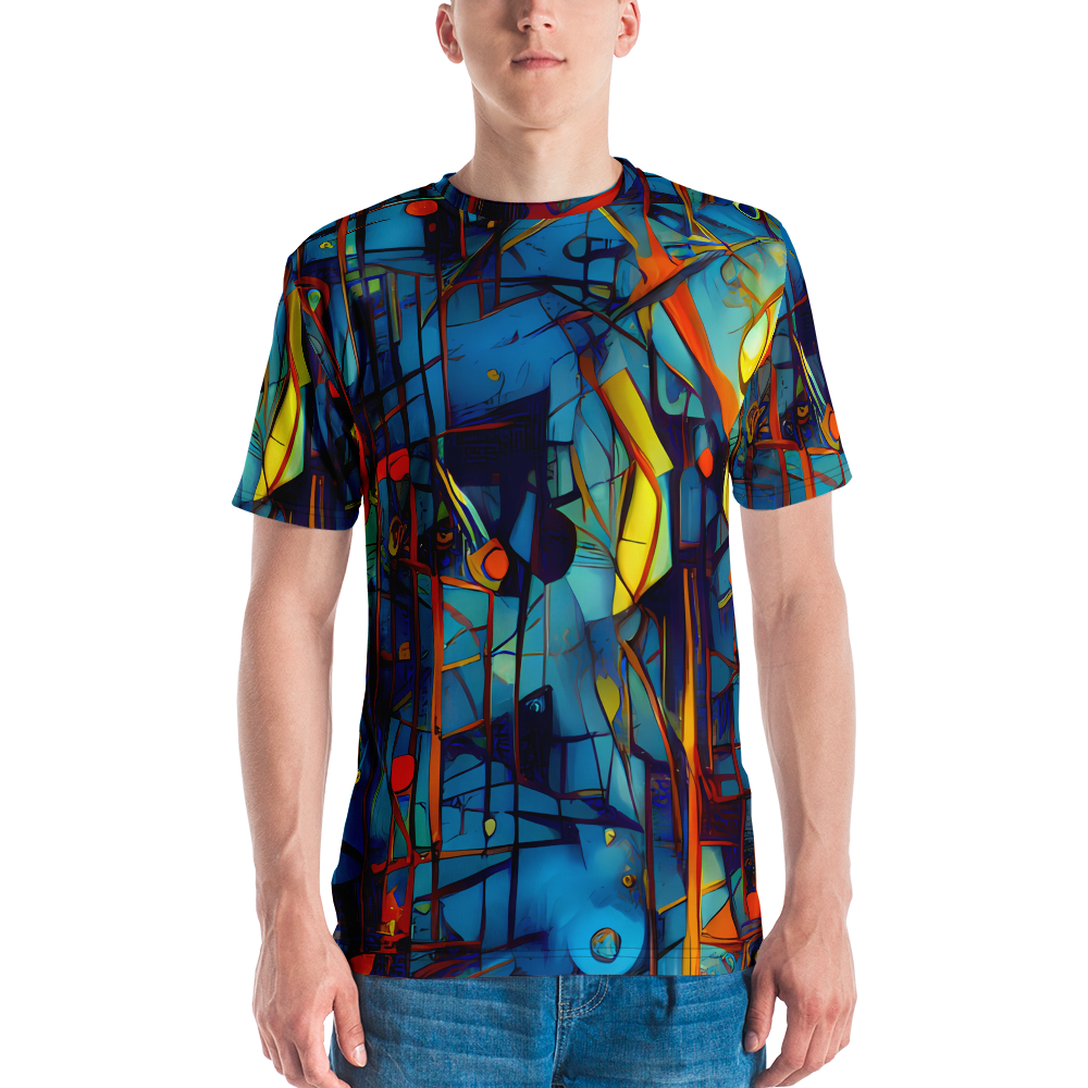 Men's Crew Neck T-Shirt - Abstract Eddy