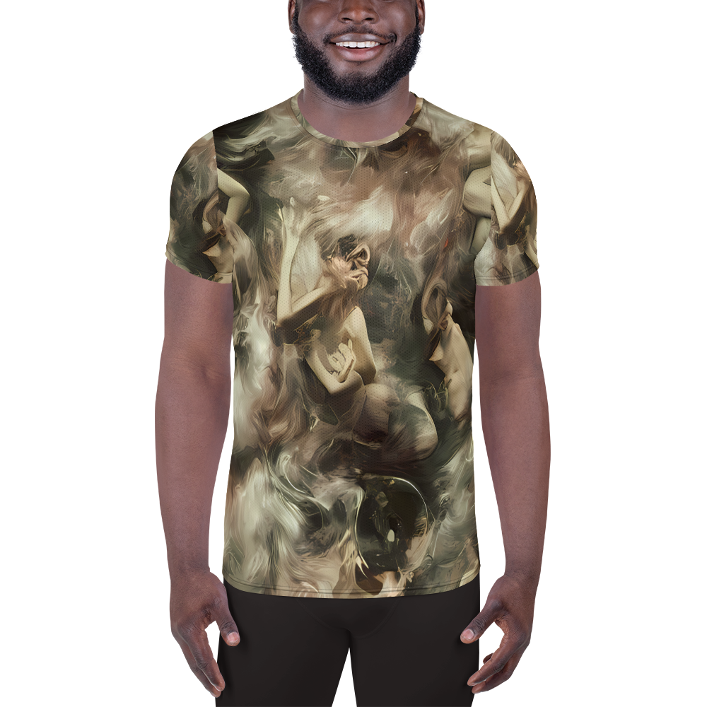 Men's Athletic T-Shirt - Ceramic Swirl