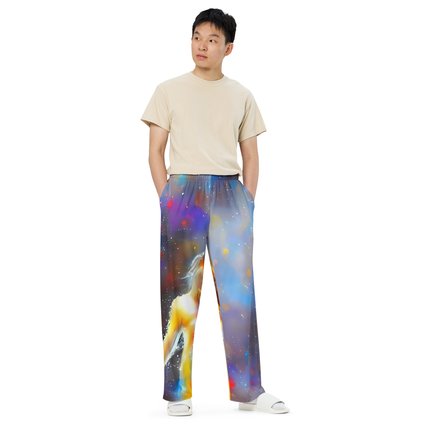 Wide-Leg Pants - Impressionist Drift