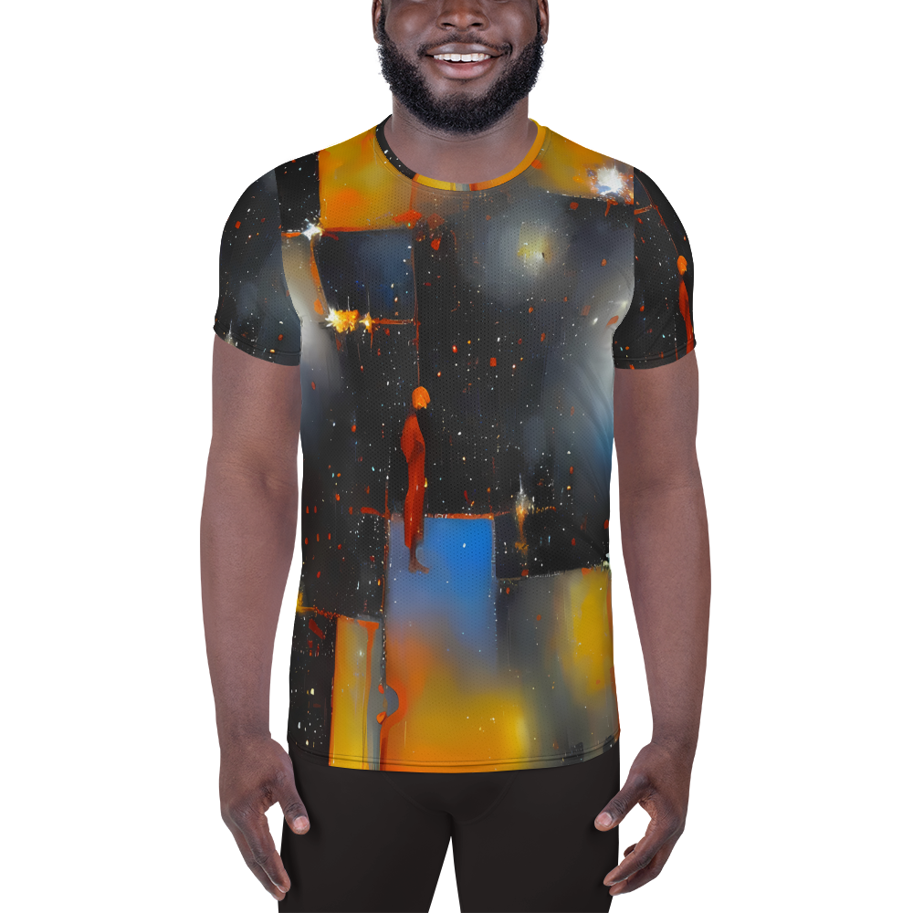 Men's Athletic T-Shirt - Monet's Matrix
