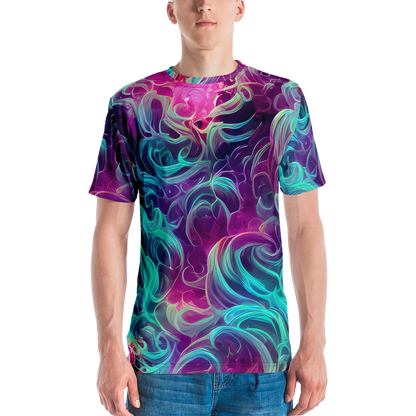 Men's Crew Neck T-Shirt - Galactic Bloom