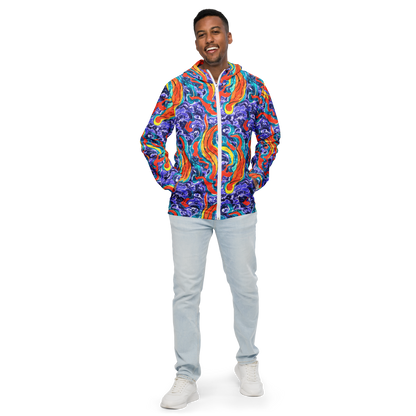 Men's Windbreaker - Galactic Waves