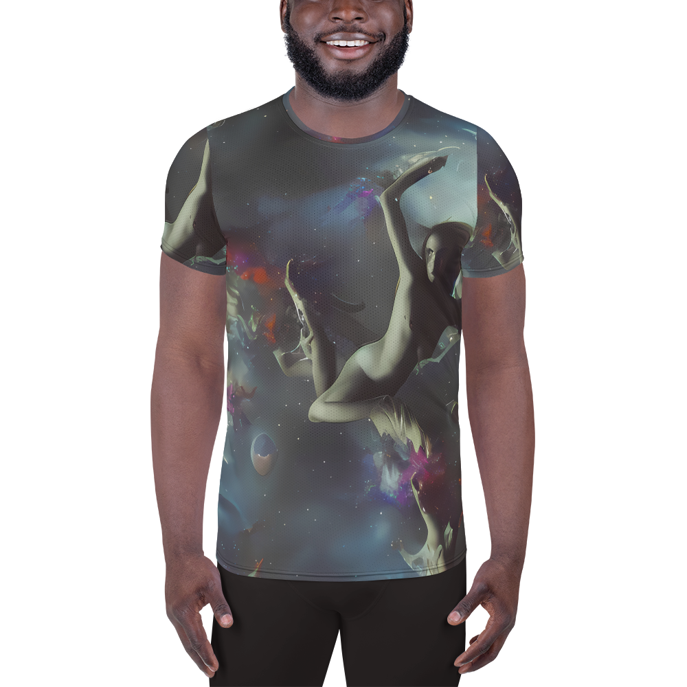 Men's Athletic T-Shirt - Cosmic Dancer