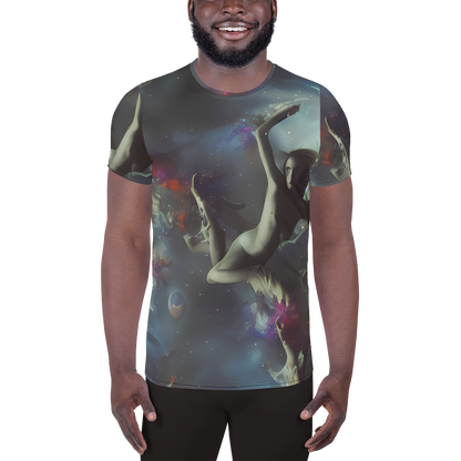 Men's Athletic T-Shirt - Cosmic Dancer