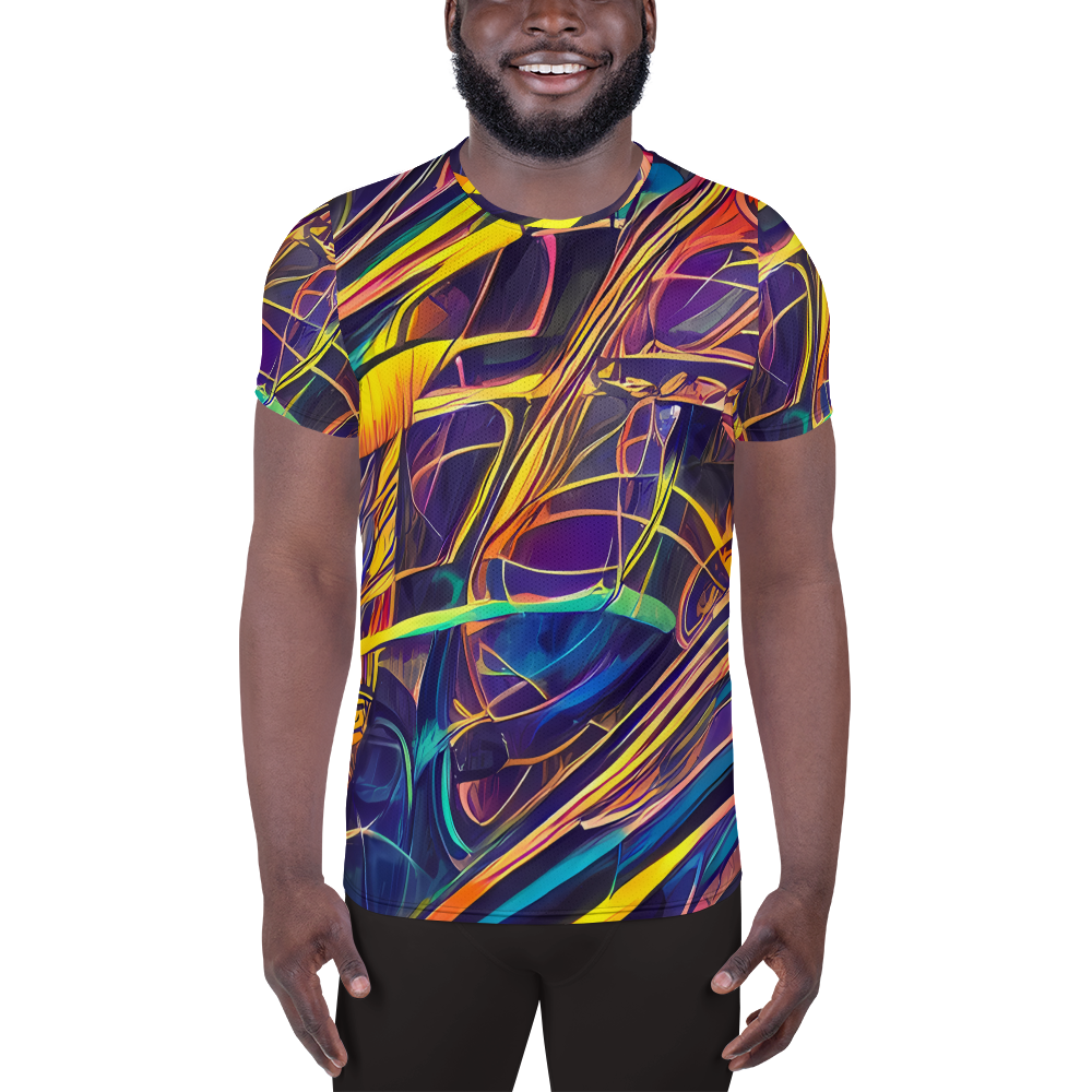 Men's Athletic T-Shirt - Vector Rhapsody