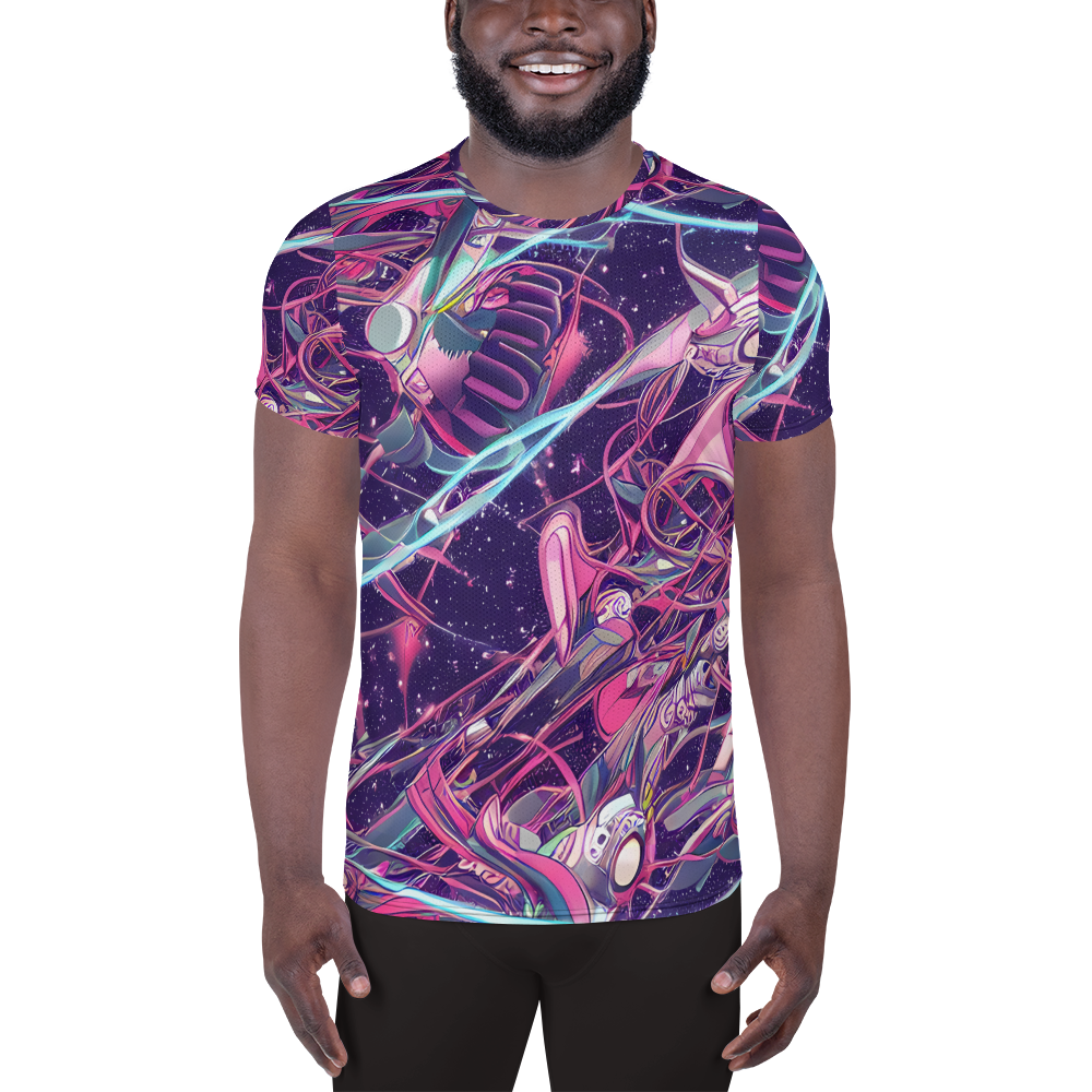 Men's Athletic T-Shirt - Neo-Tokyo Twirl