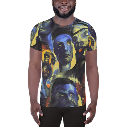 Men's Athletic T-Shirt - Cosmic Visages