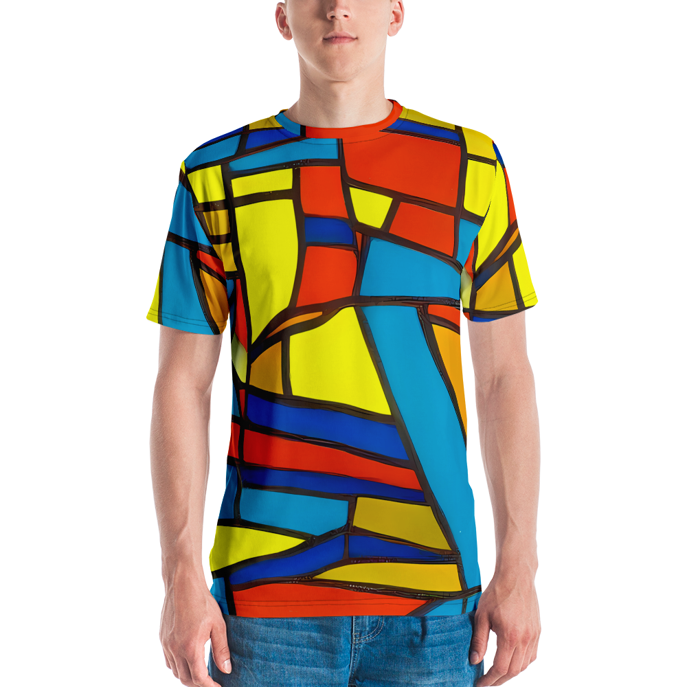 Men's Crew Neck T-Shirt - Mondrian Mesh