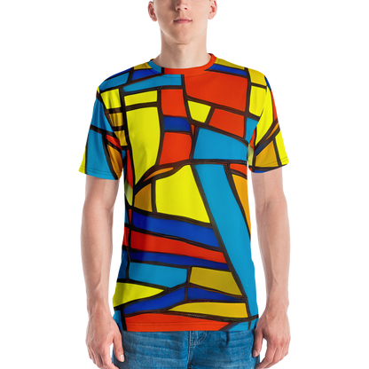 Men's Crew Neck T-Shirt - Mondrian Mesh