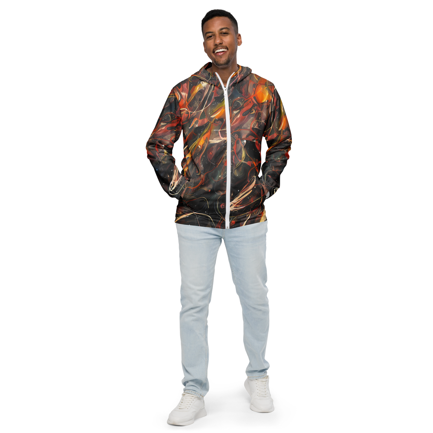 Men's Windbreaker - Temporal Vortex