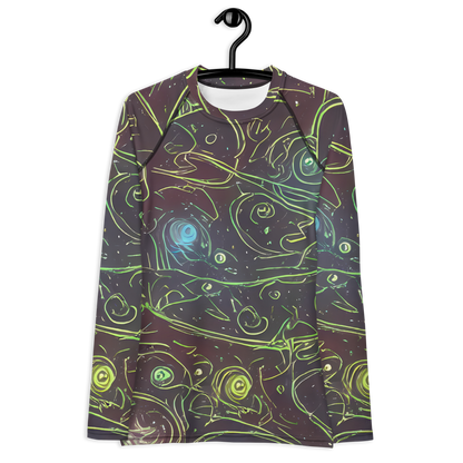 Women's Rash Guard - Starfield Scrolls