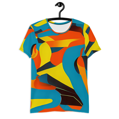 Men's Athletic T-Shirt - Fragmented Rhapsody