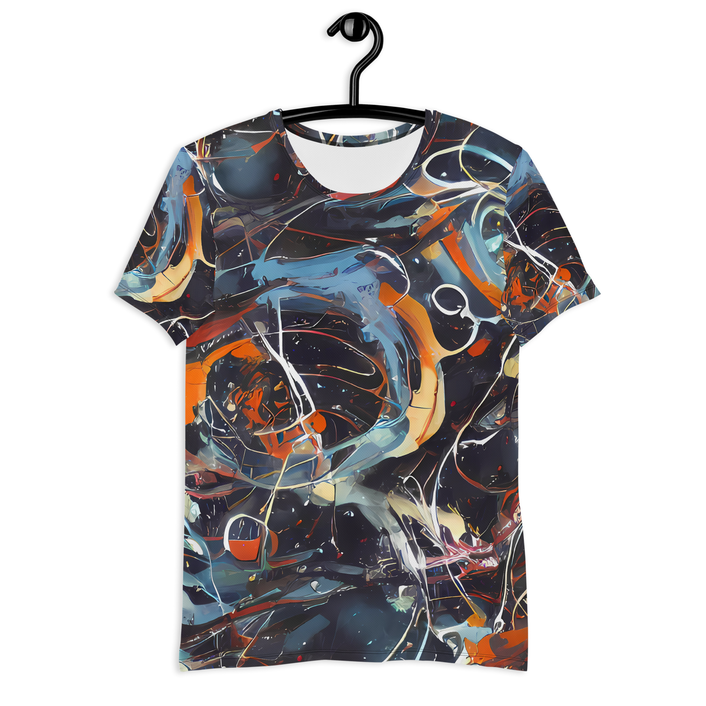 Men's Athletic T-Shirt - Neo-Splash Labyrinth