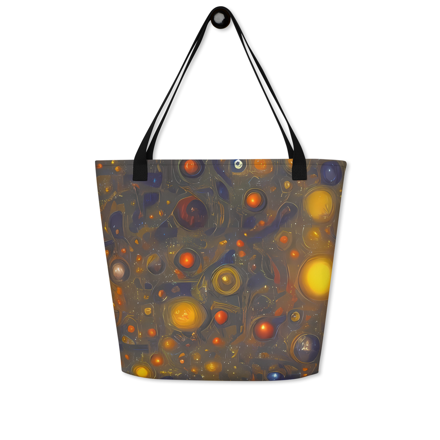 Large Tote Bag w/ Pocket - Chromal Flux