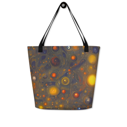 Large Tote Bag w/ Pocket - Chromal Flux