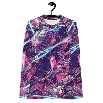 Women's Rash Guard - Neo-Tokyo Twirl