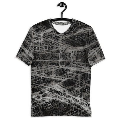 Men's Crew Neck T-Shirt - Monochrome Mesh