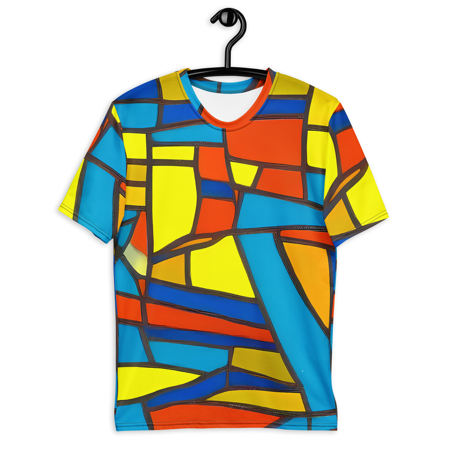 Men's Crew Neck T-Shirt - Mondrian Mesh