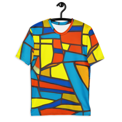 Men's Crew Neck T-Shirt - Mondrian Mesh