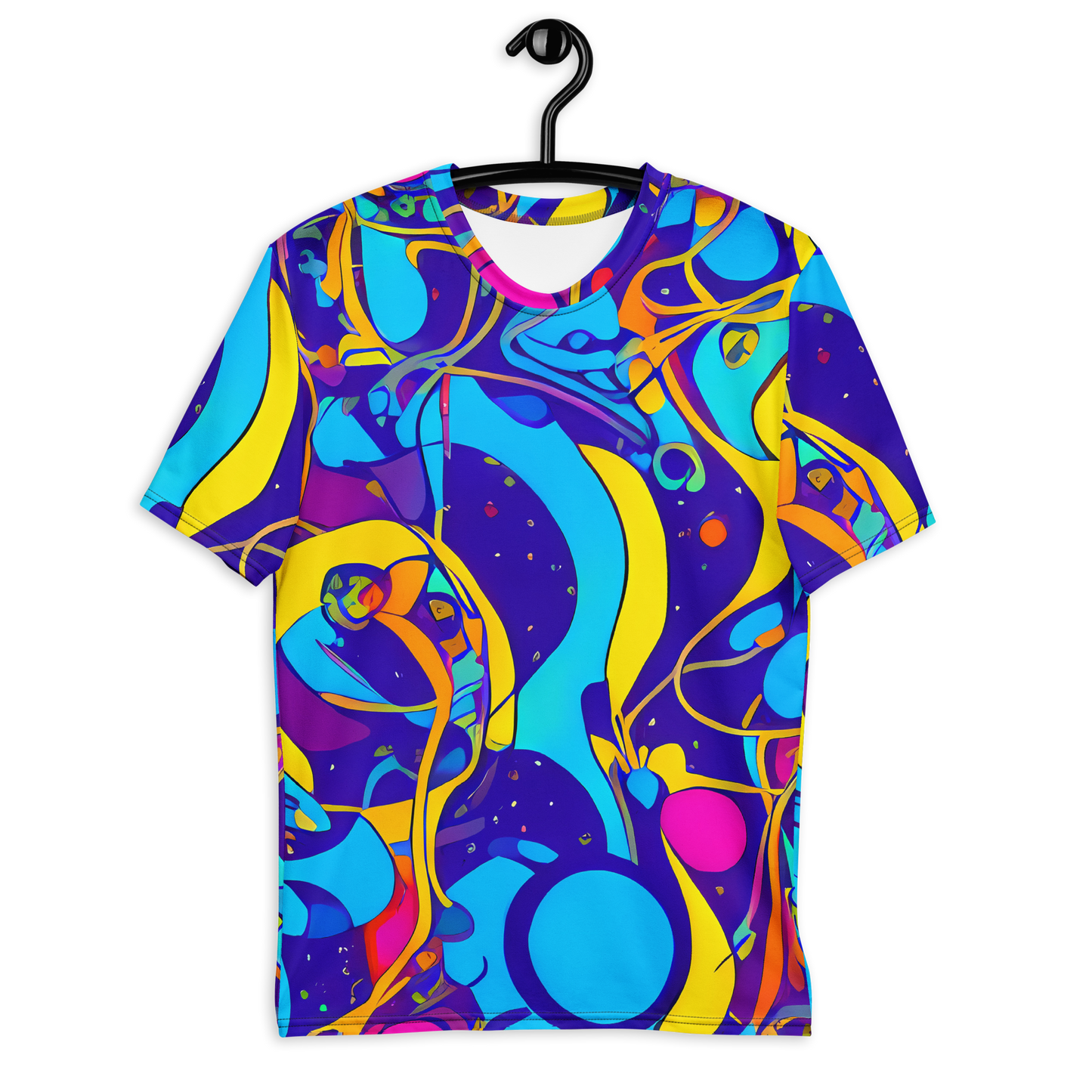 Men's Crew Neck T-Shirt - Spectral Tangle