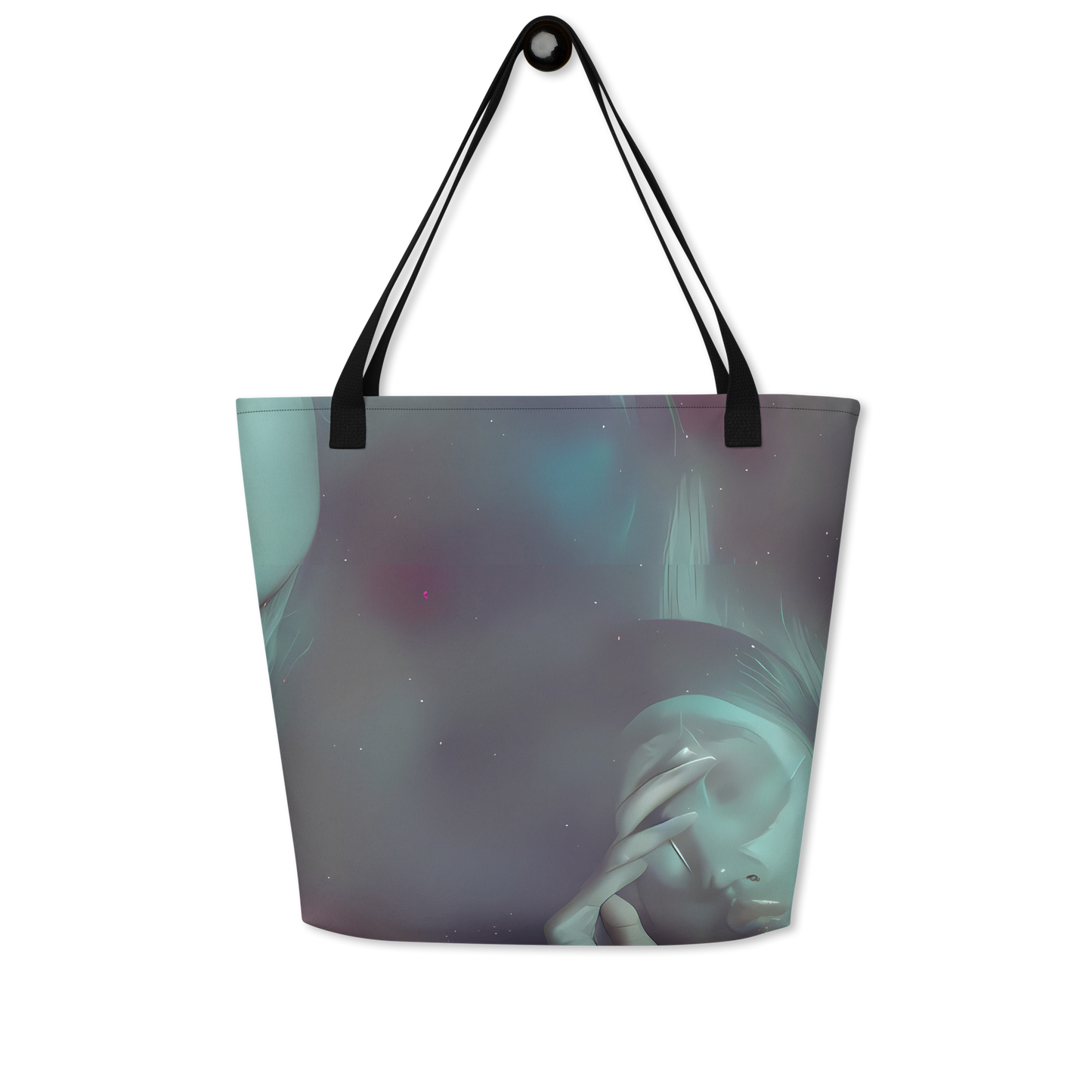 Large Tote Bag w/ Pocket - Surreal Dreams