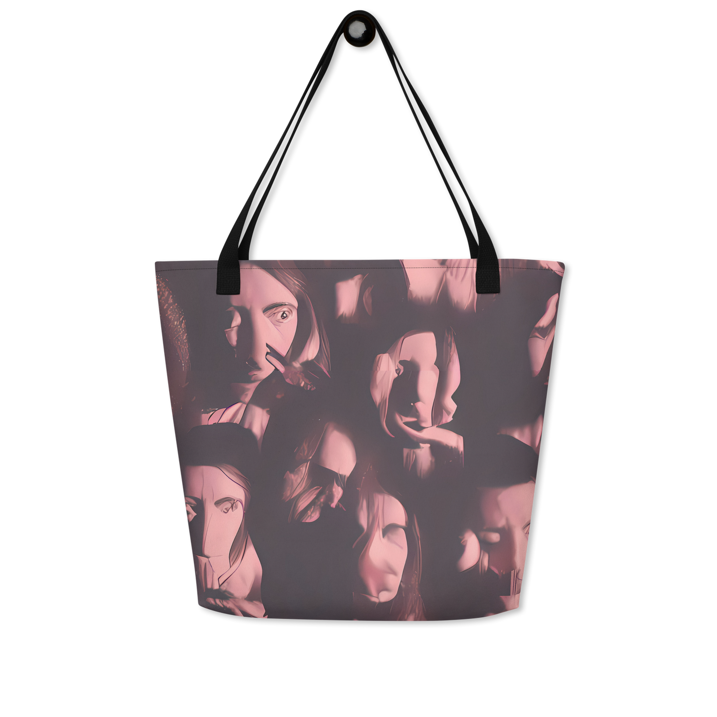 Large Tote Bag w/ Pocket - Portrait Whispers