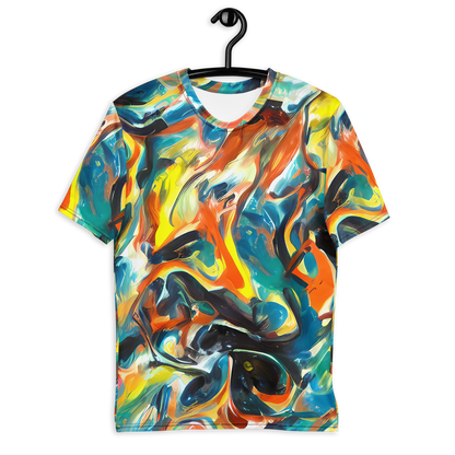 Men's Crew Neck T-Shirt - Chromatic Vortex