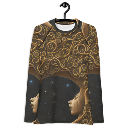 Women's Rash Guard - Ethereal Coils