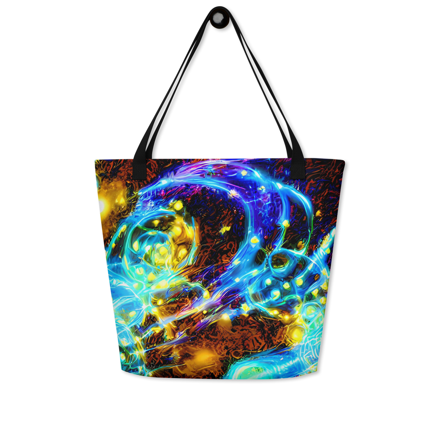 Large Tote Bag w/ Pocket - Neon Füssli