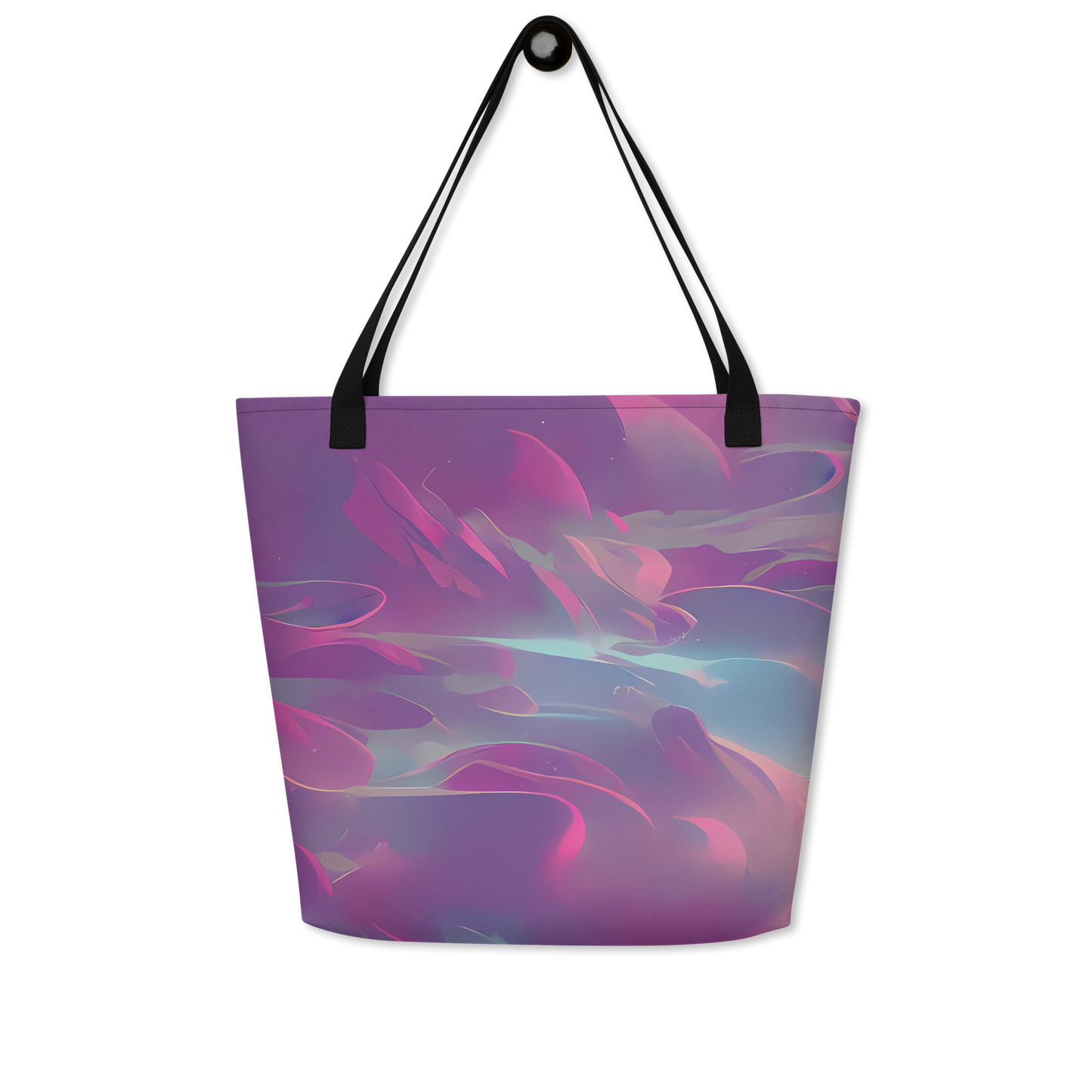Large Tote Bag w/ Pocket - Dreamscape Swirl