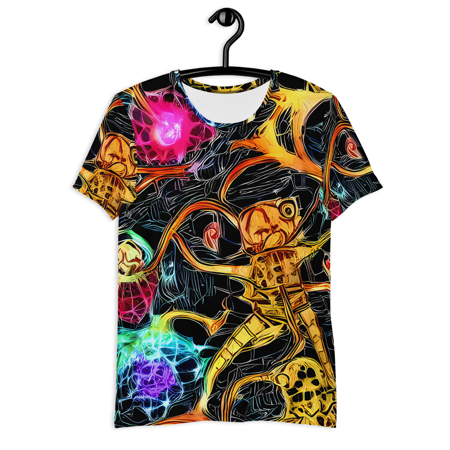 Men's Athletic T-Shirt - Psychedelic Pulsar