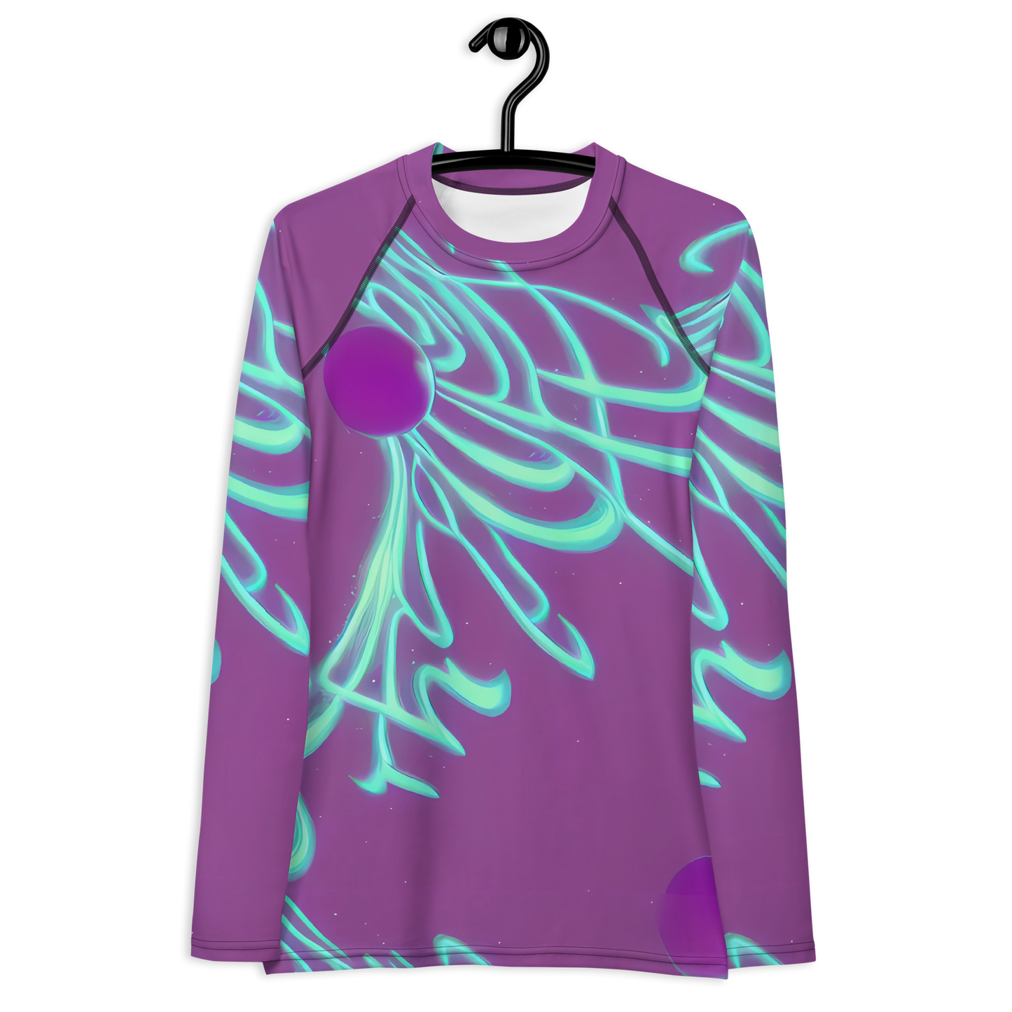 Women's Rash Guard - Neon Drift