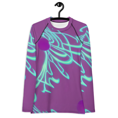 Women's Rash Guard - Neon Drift