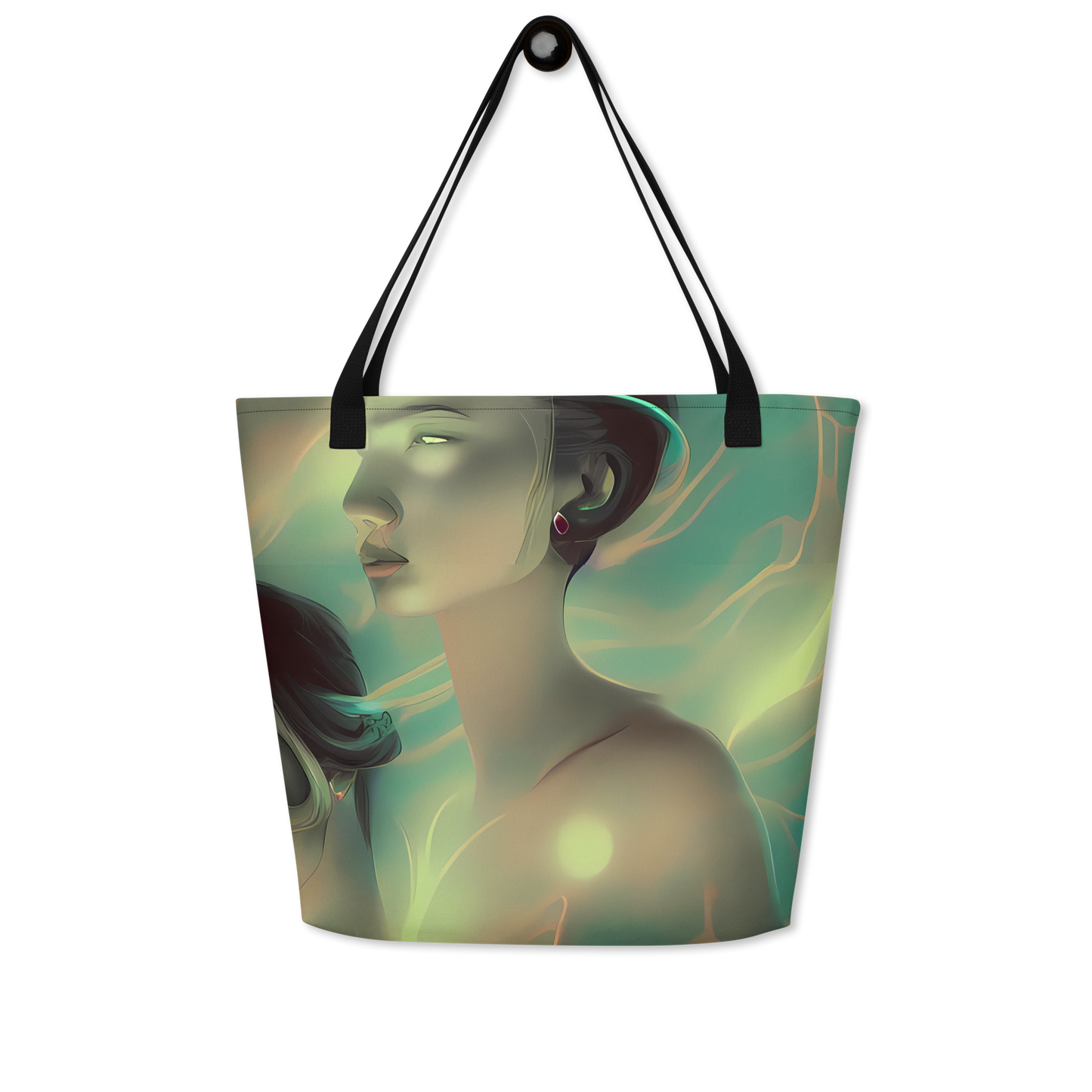 Large Tote Bag w/ Pocket - Spectral Whisper