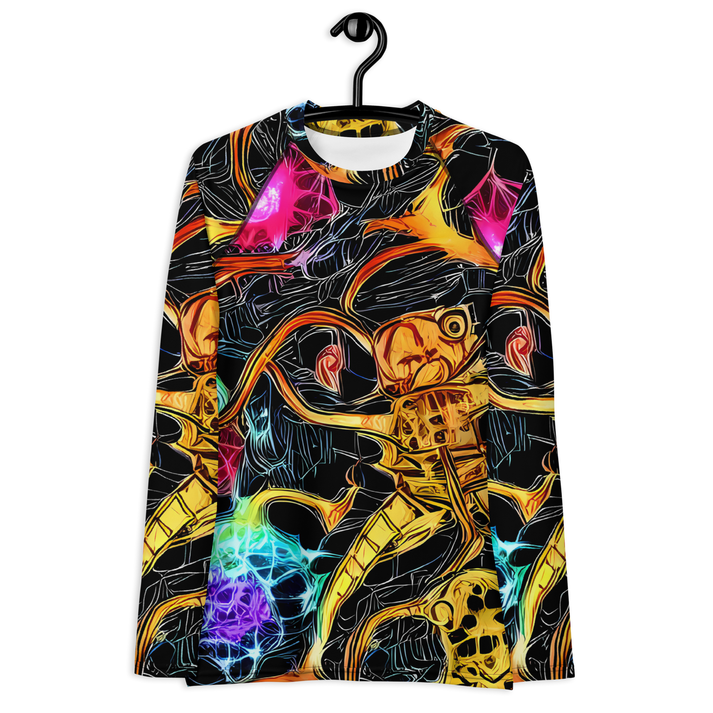 Women's Rash Guard - Psychedelic Pulsar