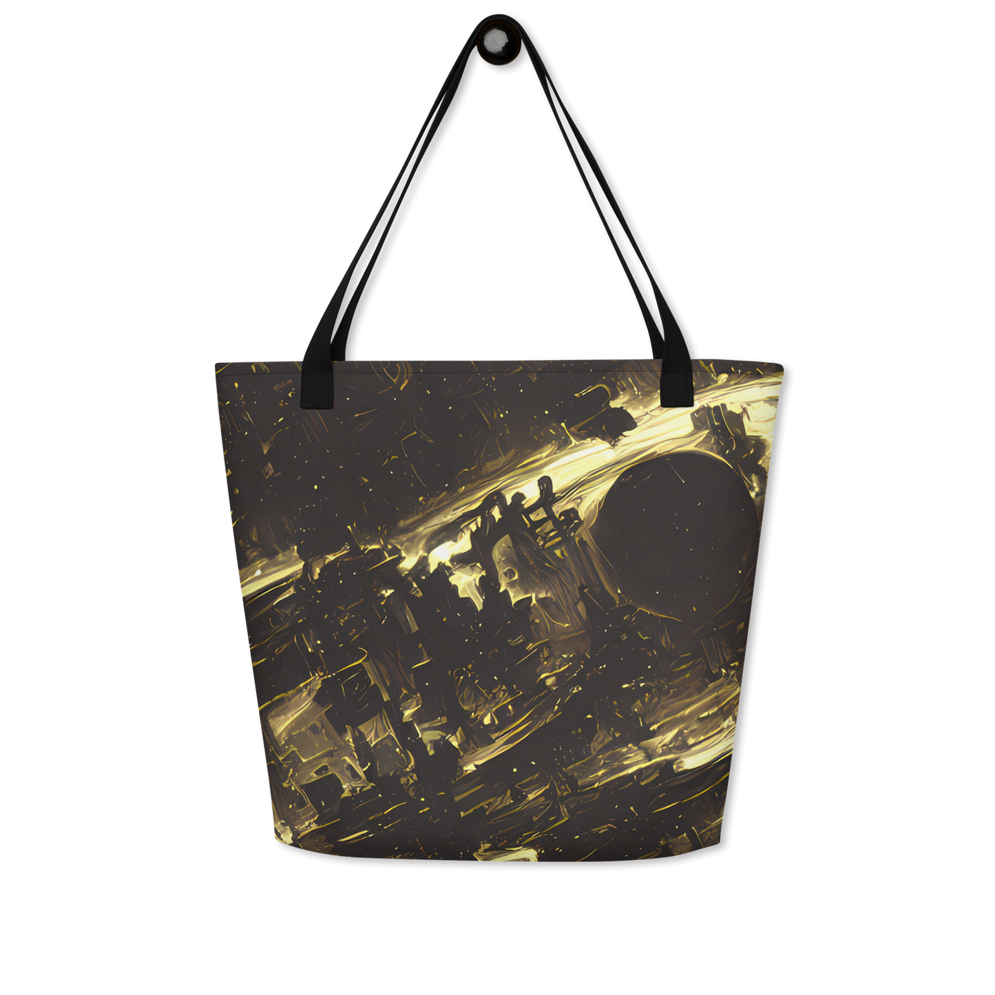 Large Tote Bag w/ Pocket - Oceanic Echo