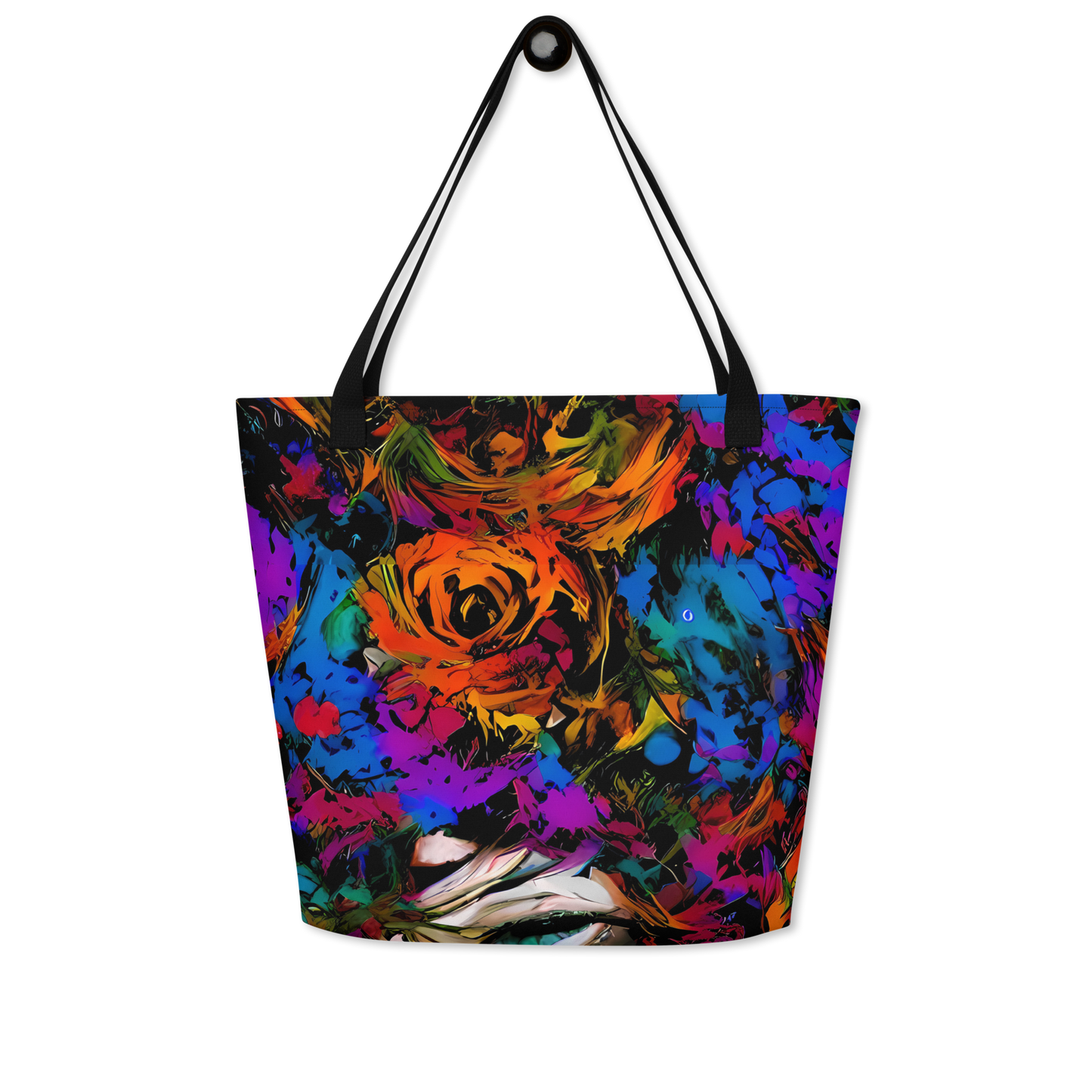 Large Tote Bag w/ Pocket - Sultry Smoke