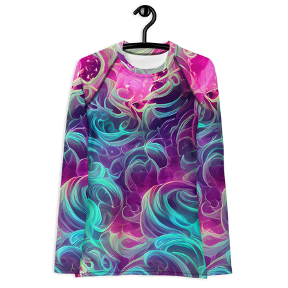 Women's Rash Guard - Galactic Bloom