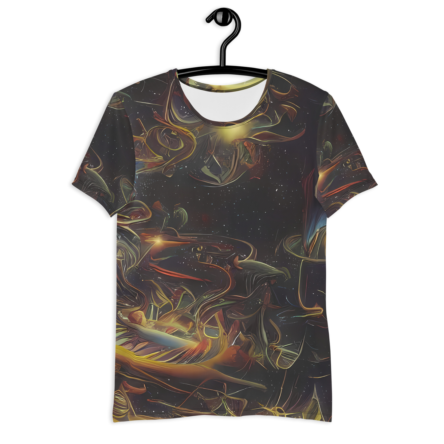 Men's Athletic T-Shirt - Galactic Swirl